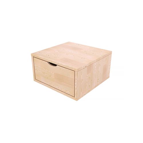Cube De Rangement Bois 50x50 Cm + Tiroir