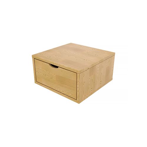 Cube De Rangement Bois 50x50 Cm + Tiroir