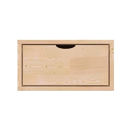 Cube De Rangement Bois 75x50 Cm + Tiroir