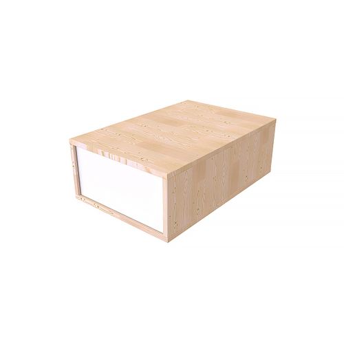 Cube De Rangement Bois 75x50 Cm + Tiroir