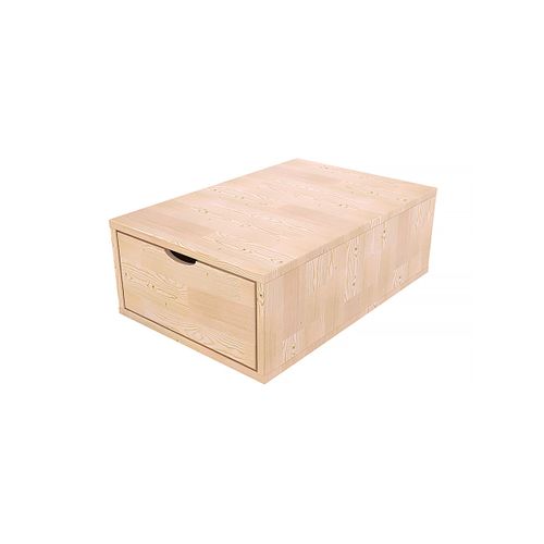 Cube De Rangement Bois 75x50 Cm + Tiroir