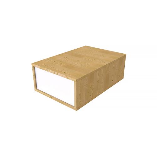 Cube De Rangement Bois 75x50 Cm + Tiroir