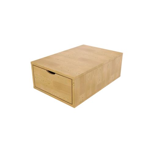 Cube De Rangement Bois 75x50 Cm + Tiroir
