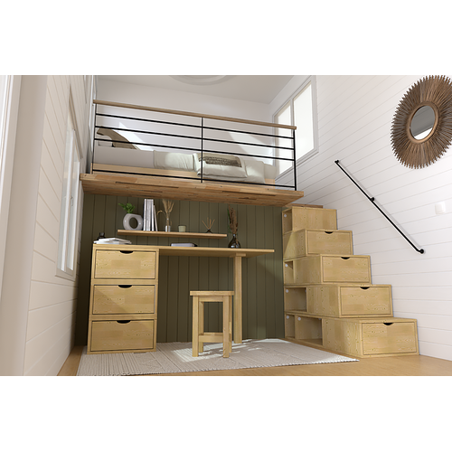 Escalier Cube De Rangement Hauteur 125 Cm