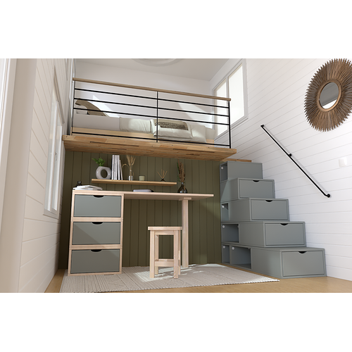 Escalier Cube De Rangement Hauteur 125 Cm