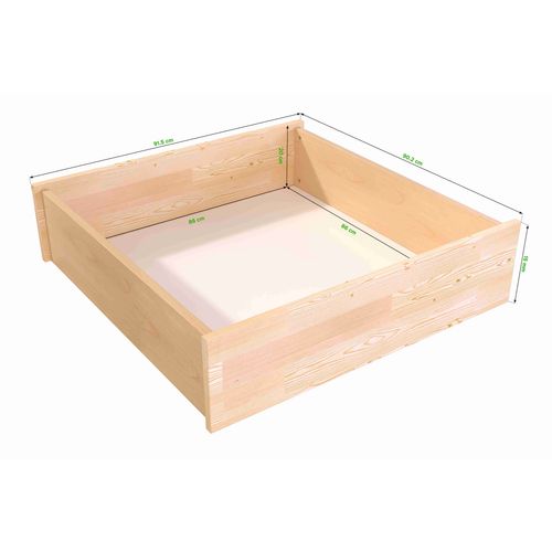 Lot De Tiroir Sous Lit En Pin Massif