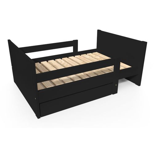 Lit Évolutif Enfant Avec Tiroir Bois