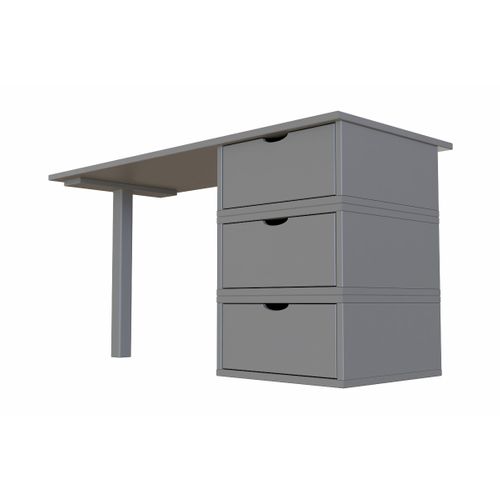 Bureau Bois 3 Tiroirs Cube
