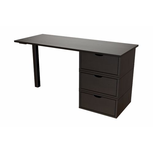 Bureau Bois 3 Tiroirs Cube