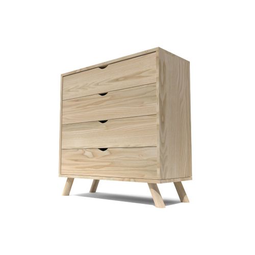 Commode Scandinave En Bois Massif Viking