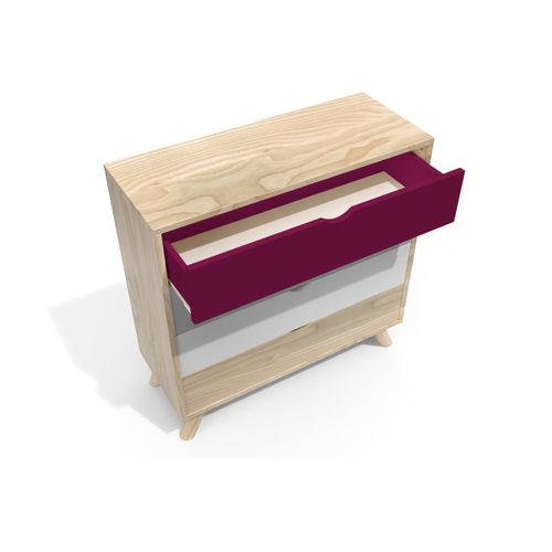 Commode Scandinave En Bois Massif Viking