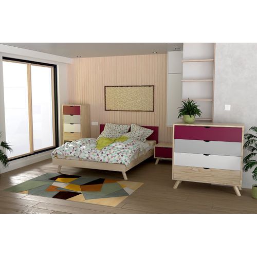 Commode Scandinave En Bois Massif Viking