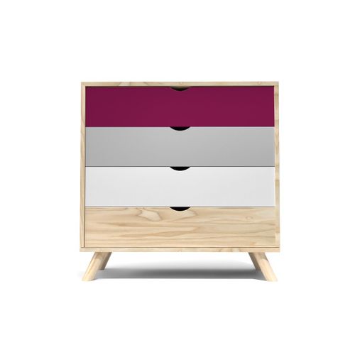 Commode Scandinave En Bois Massif Viking