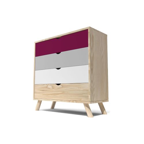 Commode Scandinave En Bois Massif Viking