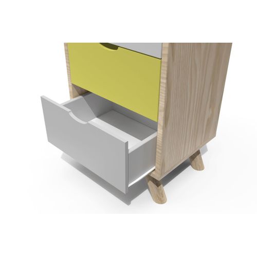 Chiffonnier Scandinave Bois 5 Tiroirs Viking