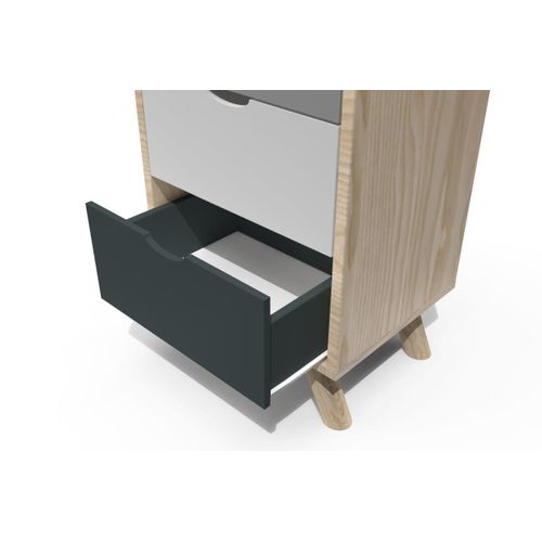 Chiffonnier Scandinave Bois 5 Tiroirs Viking