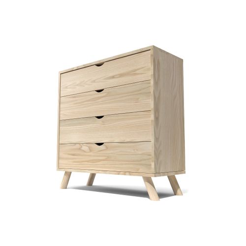 Commode Scandinave En Bois Massif Viking