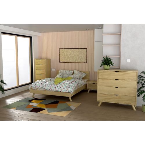 Commode Scandinave En Bois Massif Viking