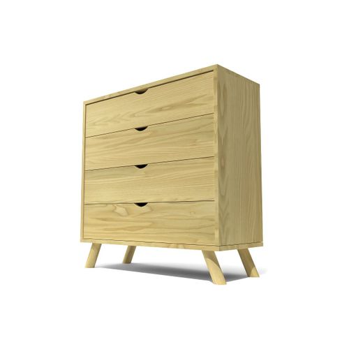 Commode Scandinave En Bois Massif Viking