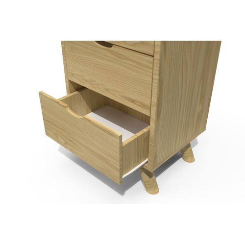 Chiffonnier Scandinave Bois 5 Tiroirs Viking