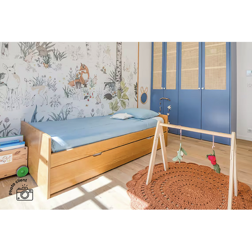 Lit Gigogne 80x190 Abc Pin Massif