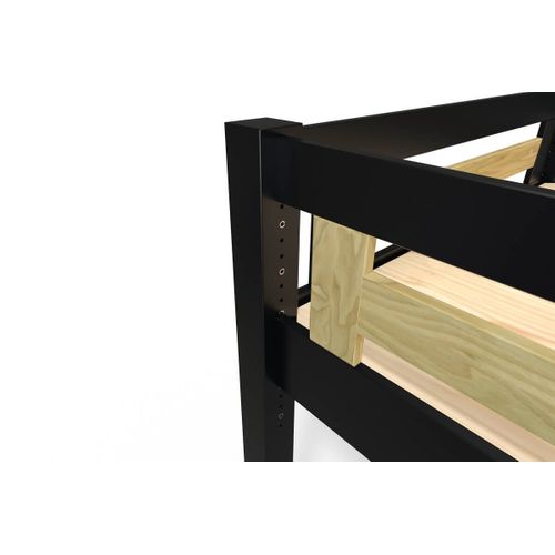 Lit Mezzanine Adulte 160x200 Bois + Échelle Hauteur Réglable Alpage