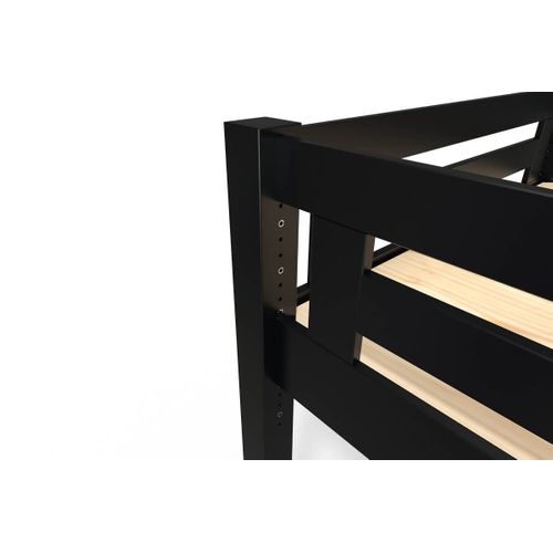 Lit Mezzanine Adulte 160x200 Bois + Échelle Hauteur Réglable Alpage