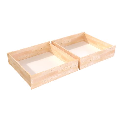 Lot De Tiroir Sous Lit En Pin Massif