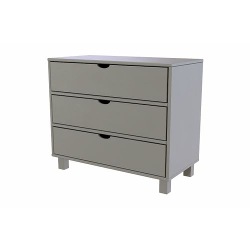 Commode Bois 3 Tiroirs Cube