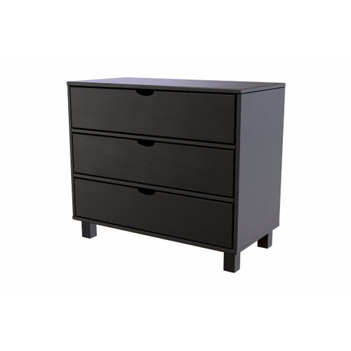 Commode Bois 3 Tiroirs Cube