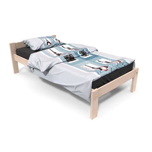 Lit 90x190 Enfant En Bois Hêtre Simply