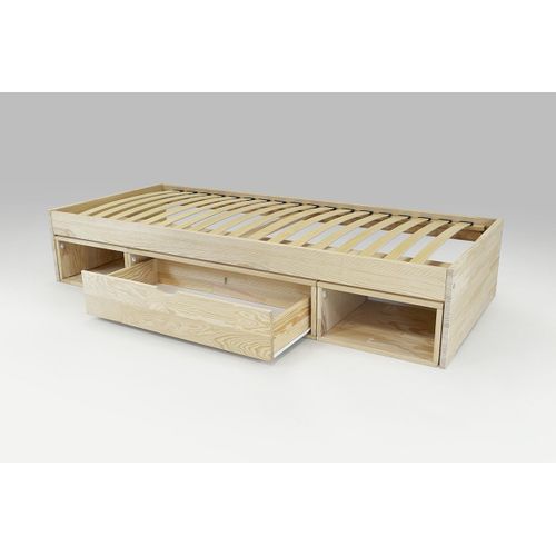 Lit Avec Rangement Maël 90x200