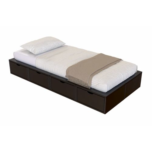 Lit 1 Place Avec Rangement 90x200 Cube