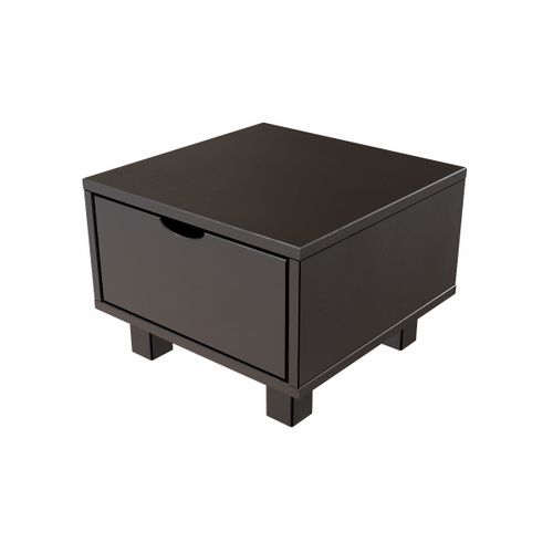 Table De Chevet Bois Cube + Tiroir