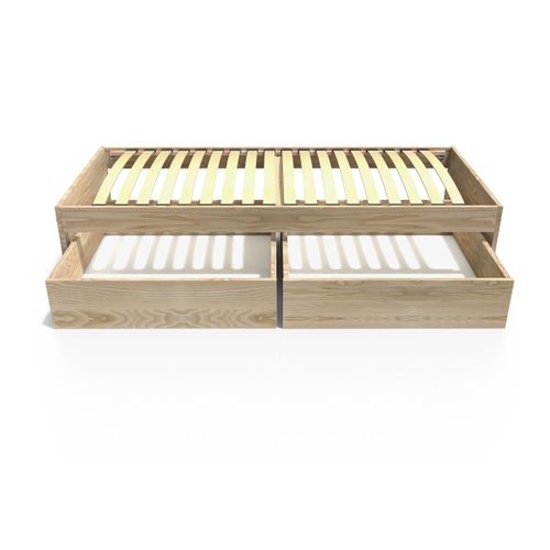 Lit 90x190 Simple Avec Tiroirs De Rangement Malo