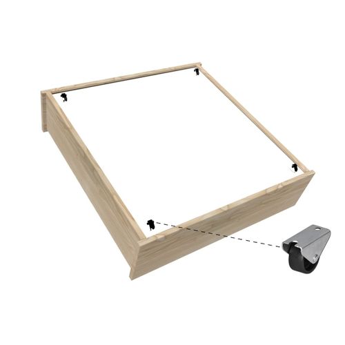 Lit 90x190 Simple Avec Tiroirs De Rangement Malo