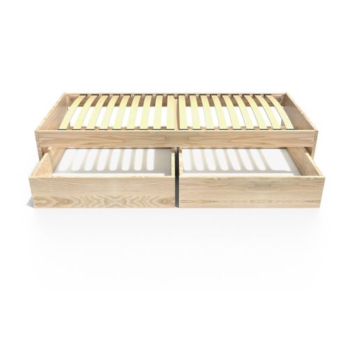Lit 90x190 Simple Avec Tiroirs De Rangement Malo