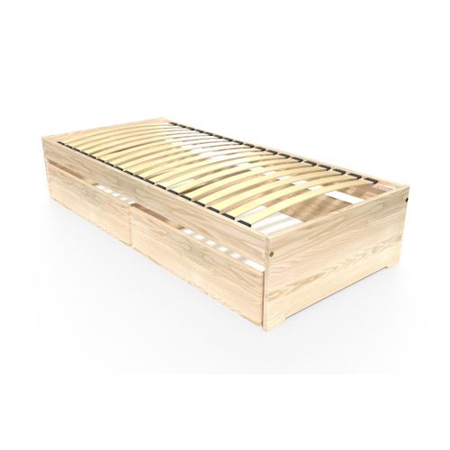Lit 90x190 Simple Avec Tiroirs De Rangement Malo