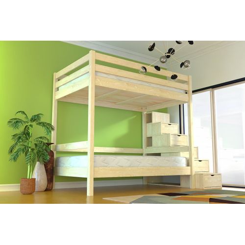 Lit Superposé Avec Rangement Sylvia 120x200 Pour Adultes
