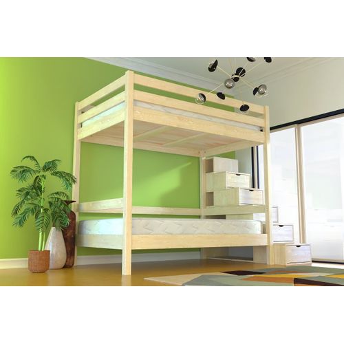 Lit Superposé Avec Rangement Sylvia 120x200 Pour Adultes