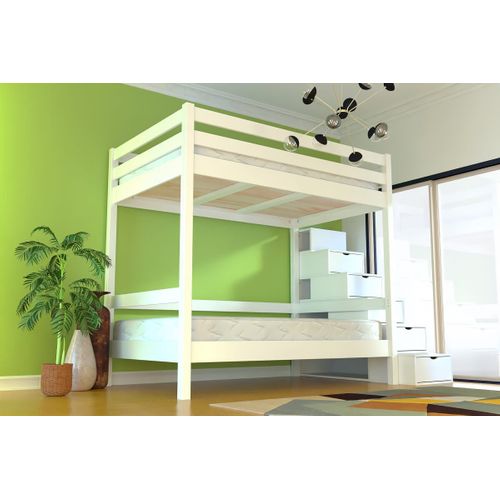 Lit Superposé Avec Rangement Sylvia 120x200 Pour Adultes