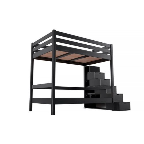 Lit Superposé Avec Rangement Sylvia 120x200 Pour Adultes