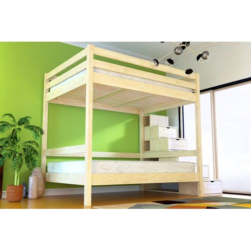 Lit Superposé Avec Rangement Sylvia 140x200