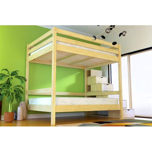 Lit Superposé Avec Rangement Sylvia 140x200