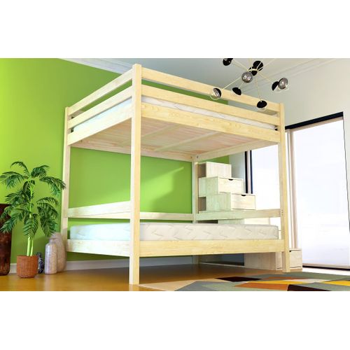 Lit Superposé Avec Rangement Sylvia 160x200