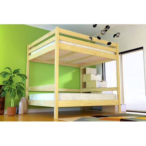 Lit Superposé Avec Rangement Sylvia 160x200