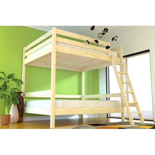 Lit Double Superposé Sylvia 140x200 Avec Échelle