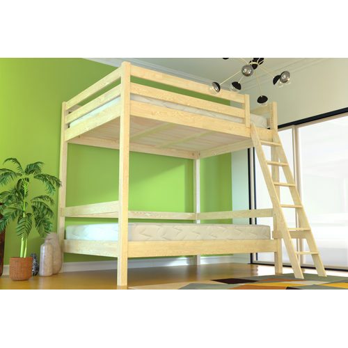 Lit Double Superposé Sylvia 160x200 Avec Échelle