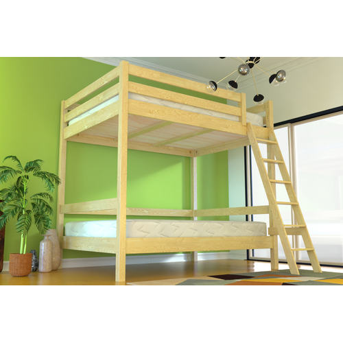 Lit Double Superposé Sylvia 160x200 Avec Échelle