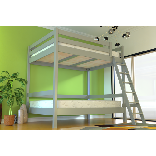 Lit Double Superposé Sylvia 160x200 Avec Échelle